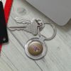 GRAPHICS & MORE Lafayette Leopard Keychain Classy Round Chrome Plated Metal