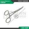 10 Pcs Mosquito Hemostat Locking Forceps 3.5" Curved & Straight German Grade
