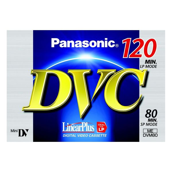 Panasonic AY-DVM80FE Mini-DV Digital Video Cassette (80min, Linear Plus)