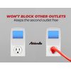 Amerelle Always On Blue Night Light, 4 Pack – Plug-In Forever-Glo LED Night