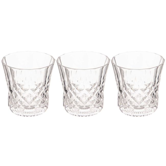 Toyo Sasaki Glass Glass Father's Day Tumbler, Clear, Approx. 9.4 fl oz (265 ml), Pyrenees, Free Glass, Dishwasher Safe, Made in Japan P-41101-JAN Pack of 3