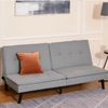 Living Room Sofa Couch Furniture with Split Back Design and Rubberwood Legs