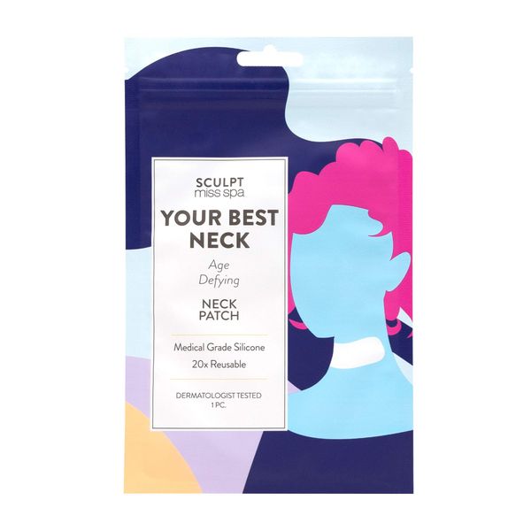 MISS SPA Neck Anti-Wrinkle Silicone Patch, Reusable 20 Times, Hydrating Neck Patches, Age Defying Medical Grade Silicone Patches for Wrinkles&Tech-Neck Creases, Overnight Silicone Neck Patch