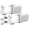2 Pack Self Ear Piercing Kit, Ear Piercing Gun Kit Self Ear Piercing Gun Self Ear Piercing Gun Kit Tool With Earrings (White)