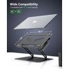 Foldable Laptop Stand For Desk Adjustable Height Ergonomic Computer Stand Alumin