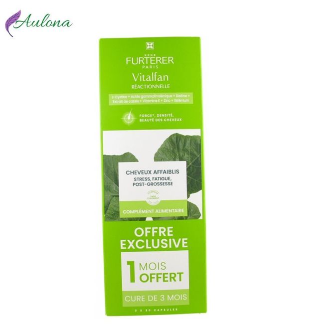 Rene Furterer Vitalfan Reactional Dietary Supplement  Thinning Hair 3 x 30 Capsu