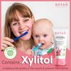 BOTAO Fluoride Free Baby Toothpaste | Natural Toddler Toothpaste | Strawberry Flavored - Organic Training Toothpaste for Toddlers | EWG Verified, Vegan, SLS Free, Safe to Swallow, Aloe Vera -1.7Oz