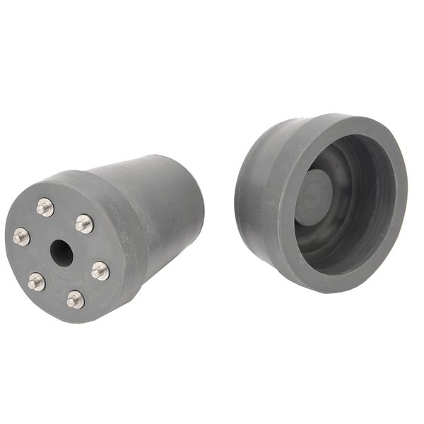 Crutch Capsule with Spikes and Rubber Protective Cap Inner Diameter 16 mm