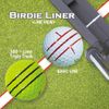 360-Degree Golf Ball Marker Alignment Tool - Triple Line Stencil Black