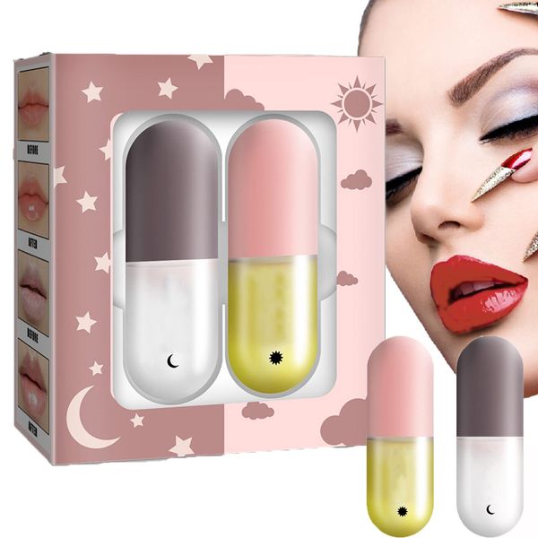 Lip Plumper Set,Natural Lip Plumper,Lip Booster,Lip Enhancer,Derol Lip Plumper Lip Plumping Balm,Spendet Feuchtigkeit und Reduziert Lippenfältchen für vollere Lippen und hydratisierte Beauty Lips