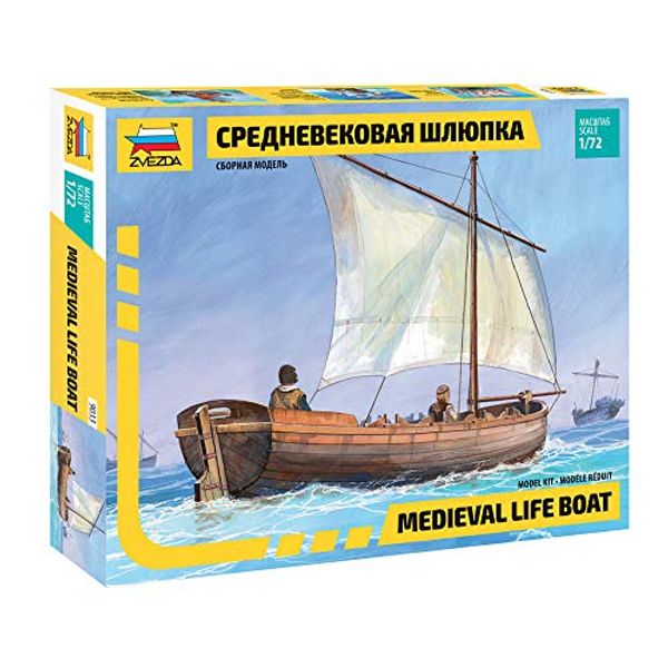 Zvezda 500789033 - 1:72 Medieval Life Boat