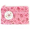 Sanrio My Melody Accessory Cosmetic Flat Polyester Pouch Double Zipper 2 Pocket Case Bag 7.9" x 4.7" (Heartsweets)