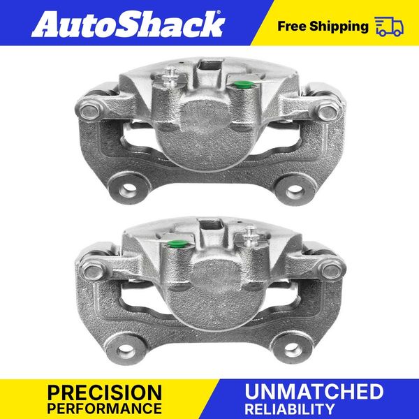 Pair Front Brake Calipers w/ Bracket for Chevy Equinox Impala GMC Terrain