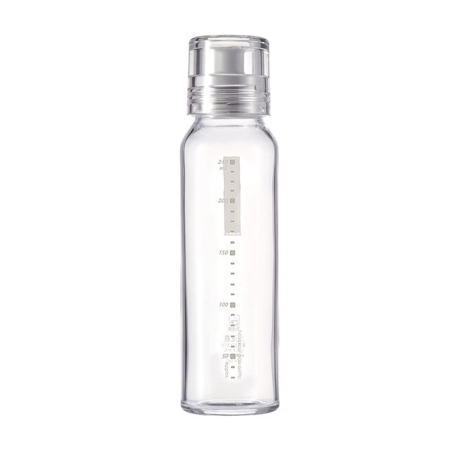 HARIO DBS-240-PGR Dressing Bottle, Slim, 8.5 fl oz (240 ml), Can Be Used with Hot Water, Pale Gray