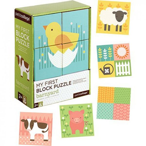 Petit Collage First Blocks, Barnyard