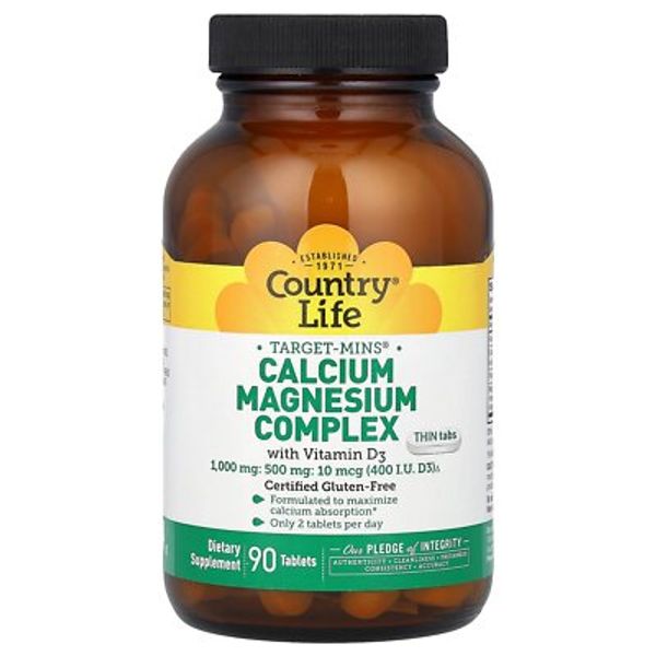 Target-Mins, Calcium Magnesium Complex with Vitamin D3, 90 Tablets