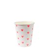 Meri Meri Coral Hearts Cups