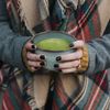 BambooMN Matcha Traditional Tea Bowl, Dark Blue, 1 Piece