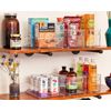 Stackable Pantry Bins with Handles for Cabinets or Fridge, Set of 4, Clear, M...