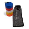 Uber Soccer Mini Flat Spot Markers (Orange, White, Yellow, Red, Blue) - 50 pack