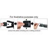 die Plate Set (Size S) for The ENGINEER Handy Crimp Tool. ENGINEER pad-11s,Black
