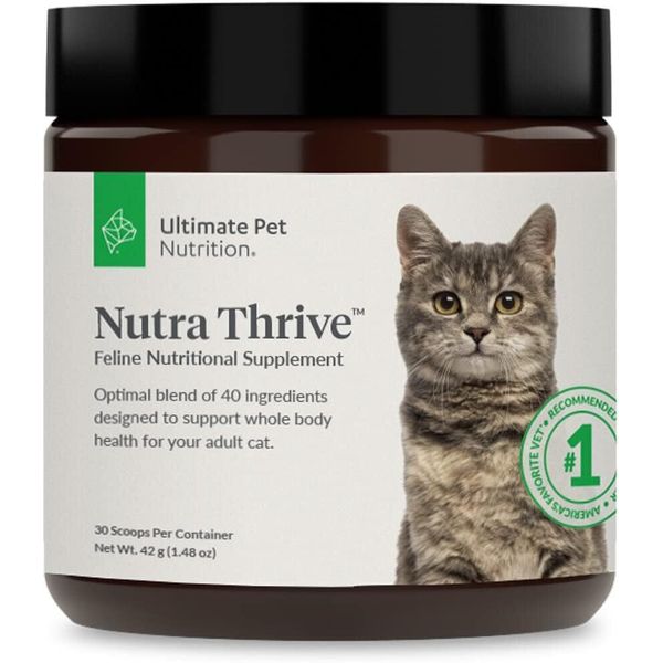 Nutra Thrive™ Cat 40 in 1 Nutritional Supplement for Cats, Vitamins, Minerals