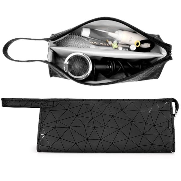 Kraeoke Reise Aufbewahrungstasche für Haartrockner, Kompatibel mit Supersonic und Styler Accessories, Glätteisen-Tasche, Airwrap Aufbewahrung, Tragetasche(Schwarz)