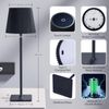 2 Pack LED Bedside Table Lamp for Bedroom Dimmable Touch Control Desk Light G7M0