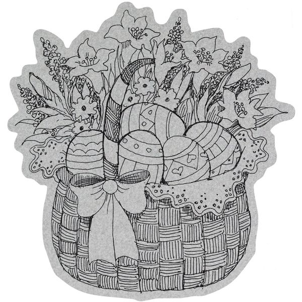 Penny Black Cling Rubber Stamps - Easter Basket 40-067