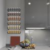 Adjustable Wall Mount Spice Rack Organizer, 12-Tier Dual-Use (Multi-Use) Hanging