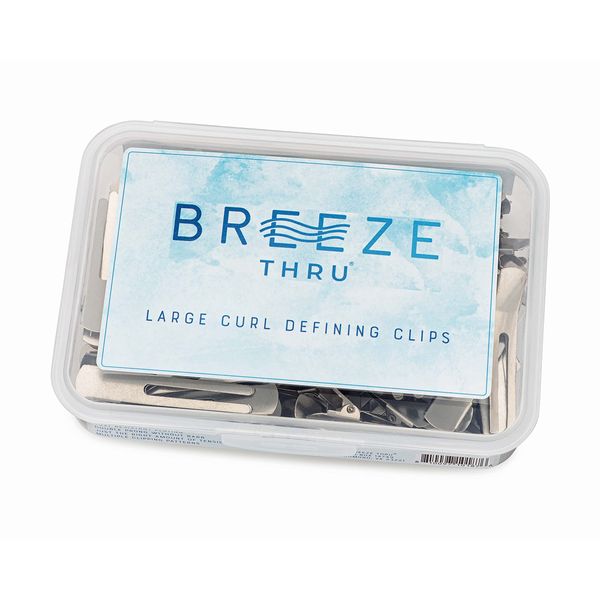 NEW! BREEZE THRU 100 Pack LARGE Root Clips For Curly Hair Volume,Curl Clips, Rust Resistant, Larger Than Standard Clips