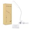 White USB Flexible Clip-On Desk Reading Study Lamp LED Light Dimmable Table Lamp