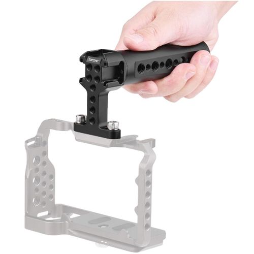Topcine Handgrip TopHandle with Cold Shoe Mount 1/4"-20 and 3/8"-16 Threaded Holes for Camera Rigs