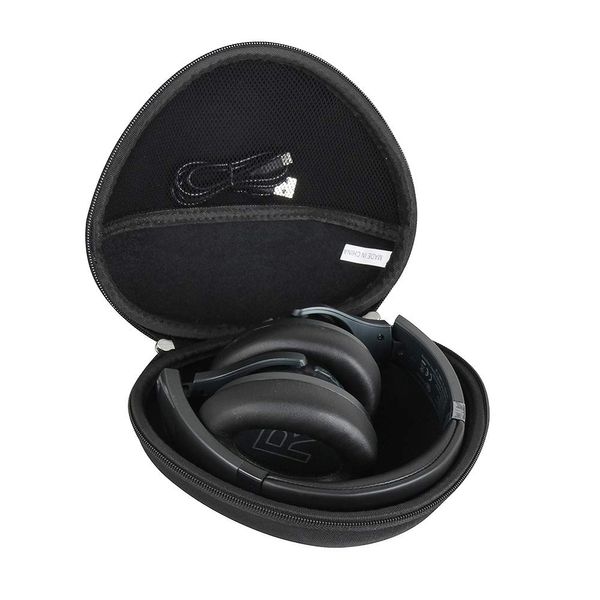 Dedicated Protective Travel Storage Carrying Case for Anker Soundcore Life Q20/Anker Soundcore Q20i Hybrid Active Noise Reducing Headphones - Hermitshell (Black)