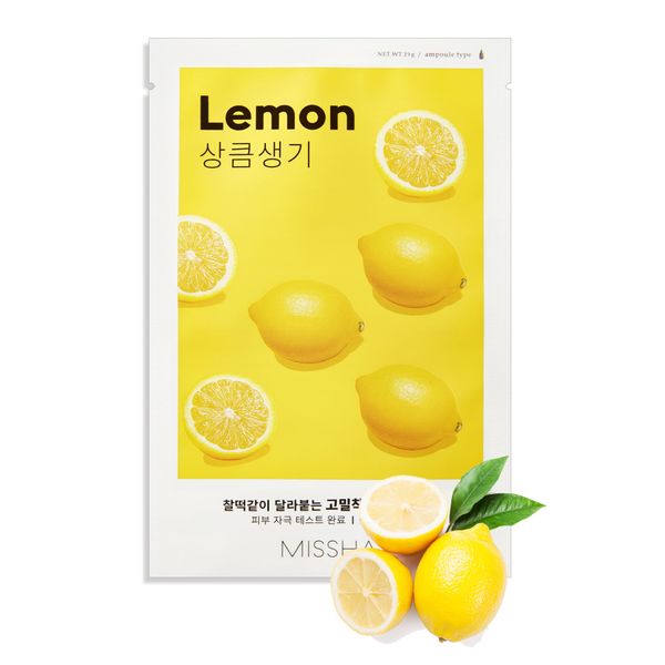 Limonlu Aydınlatıcı Yaprak Maske (1AD) Airy Fit Sheet Mask Lemon