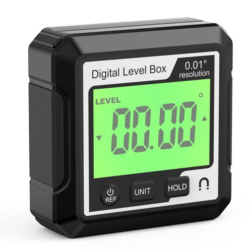 Digital Level Angle Gauge Meter Magnetic Electronic Level Angle Finder Tool Protractor Inclinometer Woodworking Tools with Magnet for Construction, Woodworking and Machinery(Black+white) (black)