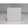 Vintage White Ceramic Tile 4.25 in Subway Square Rippled Matte Potters Touch