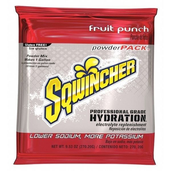 Sqwincher Sports Drink Mix,Fruit Punch,PK20 159016005 Sqwincher 159016005