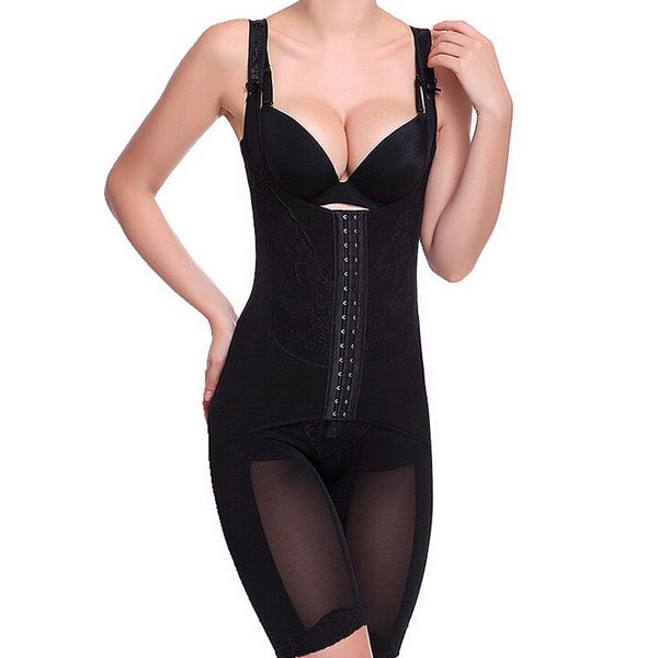 Smato Women’s Bodysuit, Shaping Underwear, Body Shaper, One Piece, Corset, For Dieting, Bust Lifting, Hip Lifting, Posture Correction, Shaping Inner-wear, Large Size, Postpartum Care - blk