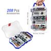 WORKPRO 208PC Rotary Tool Dremel Accessory Kit Grinding Sanding Polishing Set US