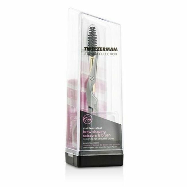 Tweezerman Stainless Steel Brow Shaping Scissors & Brush