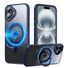 PRODELI Case For iPhone 16 Plus Dedicated Cover, Shockproof, PC+TPU Material, Stand Function, Wireless Charging, Fingerprint, Fall Prevention, Scratch-Resistant, Stylish Smartphone Case, Protective