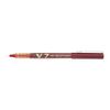 Pilot Pack of 3 Hi-Tecpoint V7 Liquid Ink Pens, Medium Red