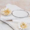 Tuscany Silver Women's Sterling Silver Bangle Patterned Glitter - 4mm