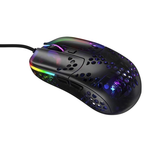 Xtrfy MZ1, Ultra-Light Wired Gaming Mouse, Cutting-Edge Pixart 3389 Sensor, Unique Shape for Optimum Aim, Adjustable RGB Lighting, Zy’s Rail Edition