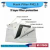 Replaceable Face Mask Carbon Filter PM 2.5 (20 Pack)-IN STOCK USA