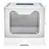 Top Exit Cat Litter Box with Tray Foldable Large Kitty Litter Boxes Toilet Clean