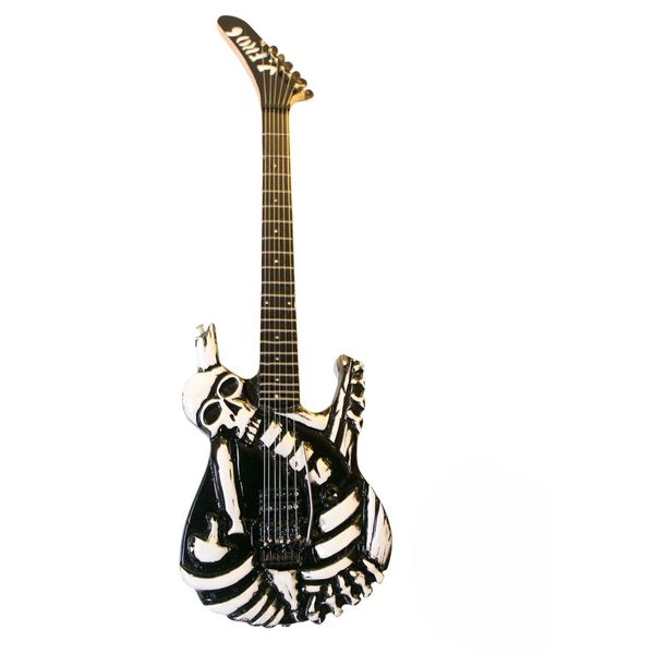Lynch Mob 'George Lynch' Skull & Bones - Miniature Guitar Replica