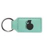 M67 Grenade Keychain Leatherette Rectangle - Laser Engraved - Many Colors - Key Chain Ring - frag hand explosive - Teal