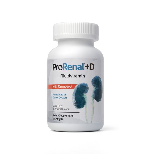 ProRenal+D with Omega-3 Fish Oil Kidney Multivitamin 30-Day Supply